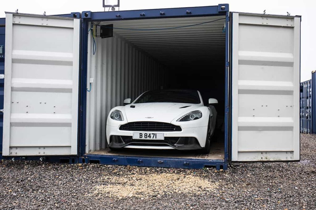 20 foot car storage container